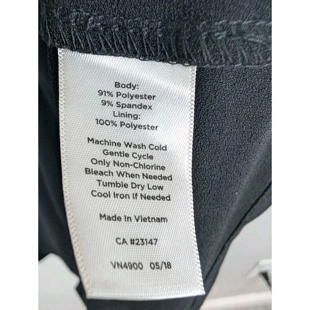 Talbots Dress Black M Petite Classic Stretchy Midi Career Party Elegant‎ 152